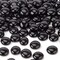 9/16" Black Flat Glass Nuggets 12oz. Bag for Glass, Mosaics & Many Other Crafts